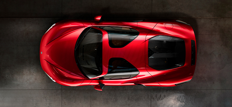 Tejadilho envolvente em fibra de carbono