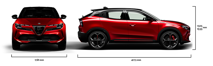 Alfa Romeo Junior - Junior Elettrica - Dimensões