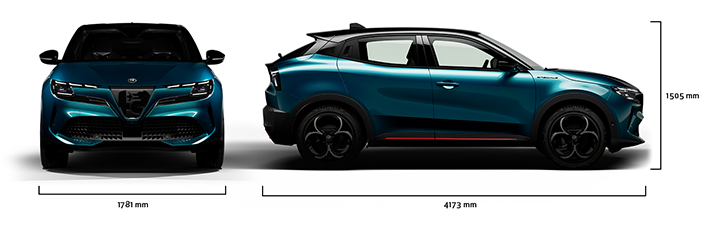 Alfa Romeo Junior - Junior Ibrida - Dimensões