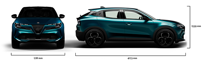 Alfa Romeo Junior - Junior Ibrida - Dimensões