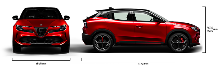 Alfa Romeo Junior - Junior Elettrica - Dimensões