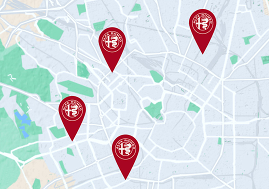 Alfa Romeo Homepage - Content Grid - Mapa